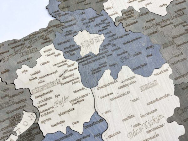 fa magyarország térkép - magyarország puzzle falra - fa dekoráció falra