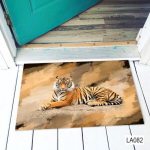 vicces lábtörlő - vicces ajándék - tigris mintás lábtörlő