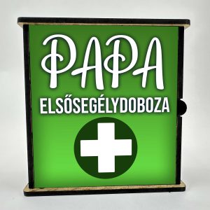 Vicces Elsősegély Doboz - Papa Elsősegély Doboza - Ajándék Papának